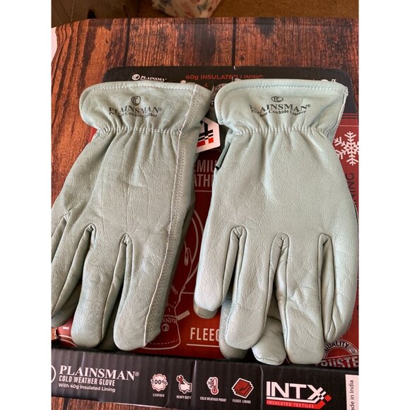 Plainsman Cold Weather Gloves With 40g Insulated Lining Premium Leather Heavy Du - Picture 1 of 5